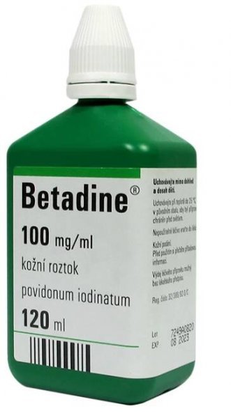 Betadine 100 mg/ml roztok 120 ml