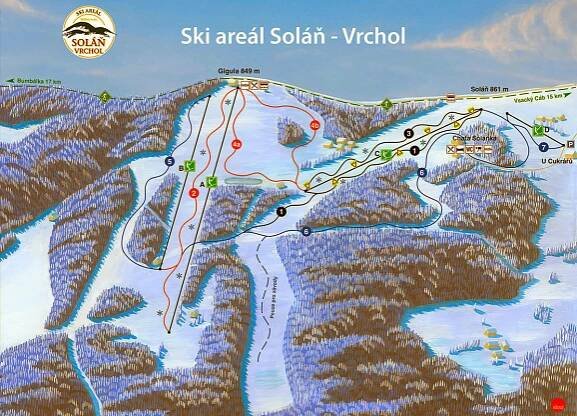 Ski areál Soláň - Vrchol | Lyžování Velké Karlovice | NaVylet.cz
