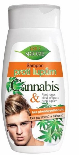 BIO BIONE Cannabis Šampon proti lupům pro muže 260 ml