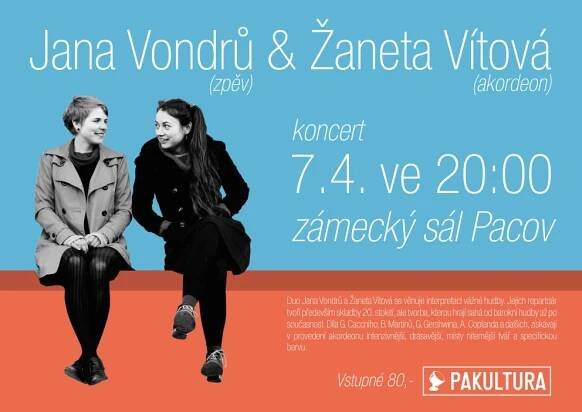 Jana Vondrů & Žaneta Vítová | 7. 4. 2018 | Zámek v Pacově