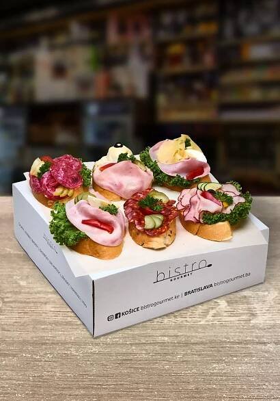Chlebíčkový box KLASIK - Bistro Gourmet
