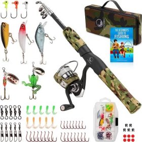 Oystern Kid’s Fishing Pole Kit with Spinning Reel