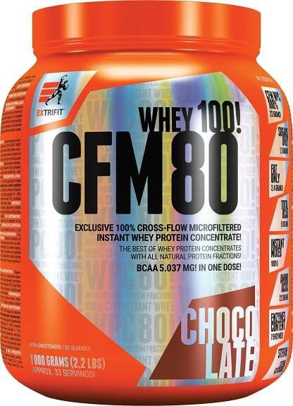 Extrifit CFM Instant Whey 80 - 1000 g čokoláda od 692 Kč