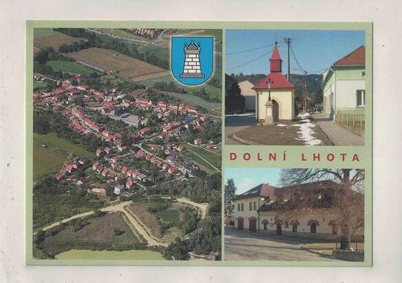 Dolní Lhota erb Blansko - Pohlednice místopis