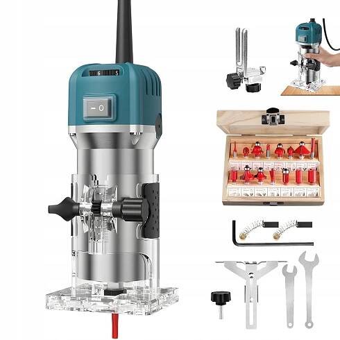 ELEKTRICKÝ RUČNÍ SEKACÍ STROJ S VÝKONEM 800 V 30000RPM + 15 FRÉZ