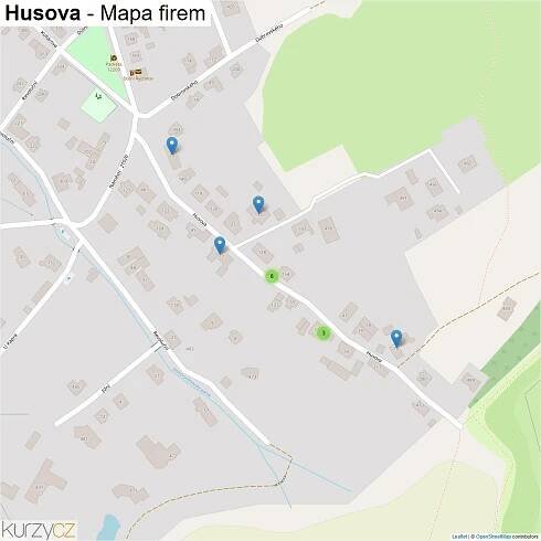 Husova - mapy | Kurzy.cz