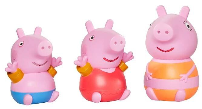 Tomy Toomies Prasátko Peppa Pig, maminka a Tom, stříkající hračky 18m+