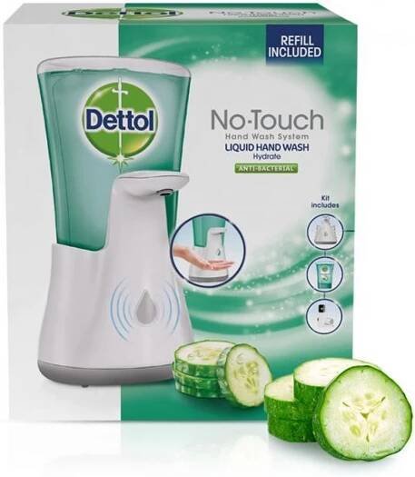 Dettol bezdotykový dávkovač mýdla 250 ml Okurka