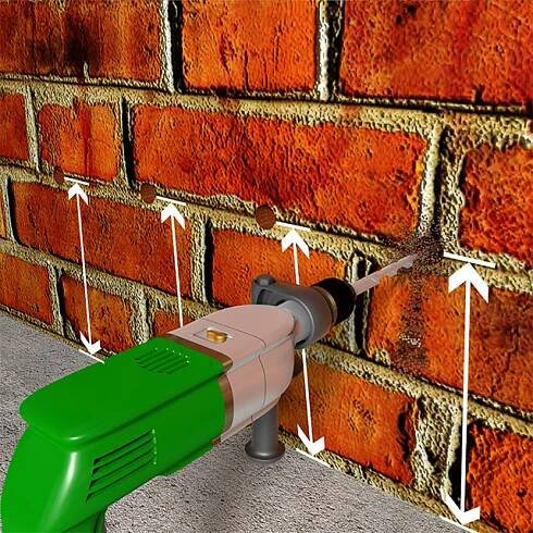 Aplikace tlakovou injektáží.