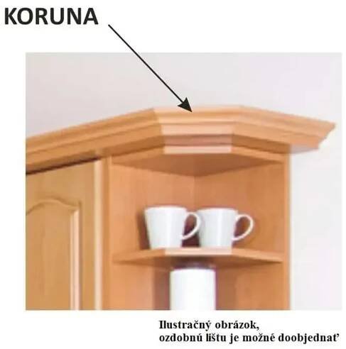 Horní kuchyňská skříňka Leite MDF klasik W80S
