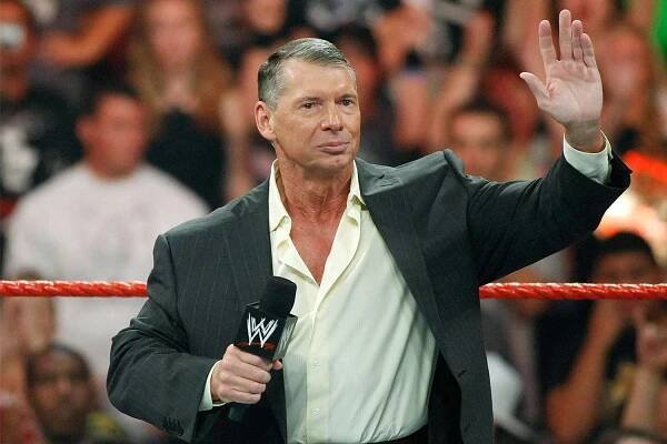 Vince McMahon appears in the ring during the WWE Monday Night Raw show at the Thomas & Mack Center August 24, 2009 in Las Vegas, Nevada. 