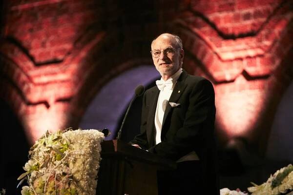 A man in a lectern