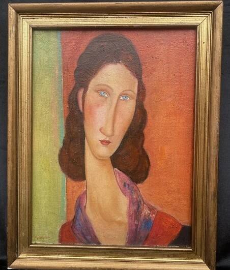 Portrét dívky , singnováno MODIGLIANI - Umění