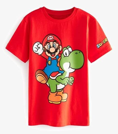 Next ROBLOX - Triko s potiskem - mario and yoshi red