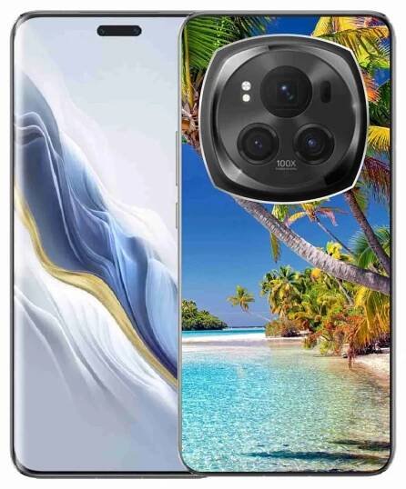Gelový obal mmCase na Honor Magic 6 Pro 5G - mořská pláž - Mpouzdra.cz