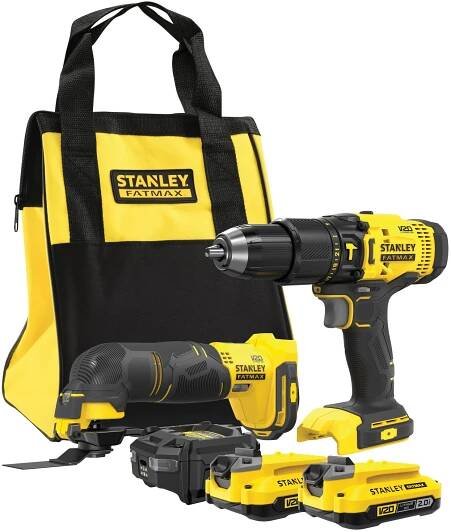 Kombo sada aku nářadí V20 18V 2x2,0Ah Stanley FatMax SFMCK213D2S