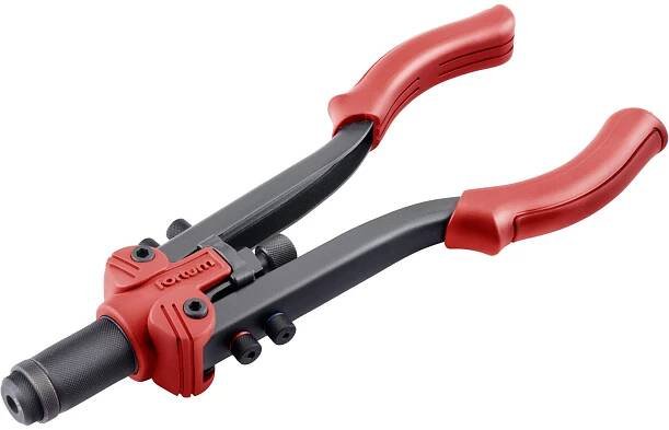 FORTUM / kleště nýtovací pákové COMBO-3F, pro nýt. matice M3-M10, nýt. šrouby M4-M8, trhací nýty 2,4-6,4mm