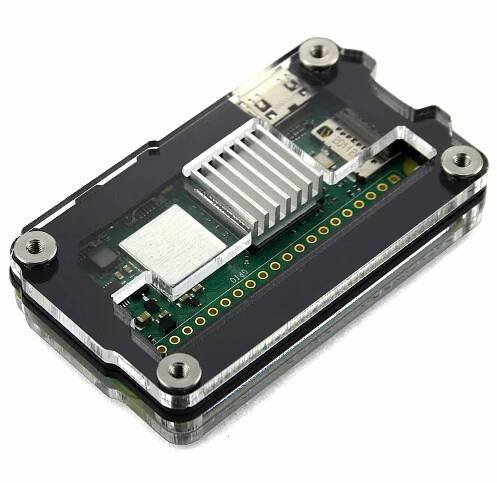 Zebra Zero GPIO Raspberry Pi Zero 2 Case - Black Ice by C4 Labs - The Pi Hut