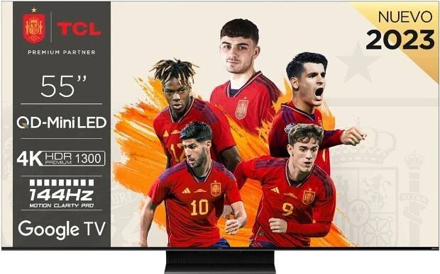 TCL C80 55C805, 139,7 cm (55"), 3840 x 2160 px, LED, Smart TV, Wi-Fi, Černá