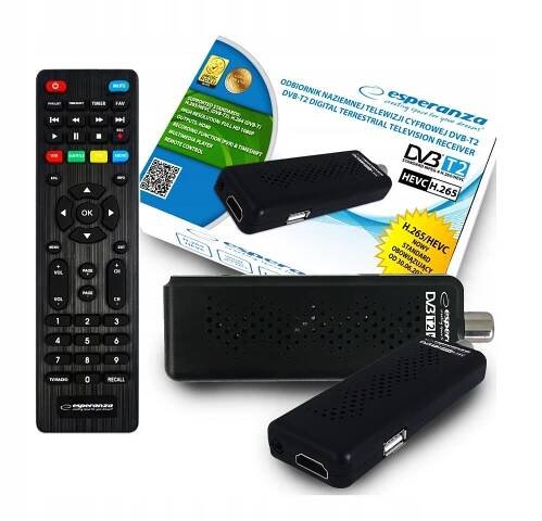 TUNER DEKODÉR POZEMNÍ HD TV DVBT2 HEVC H.265