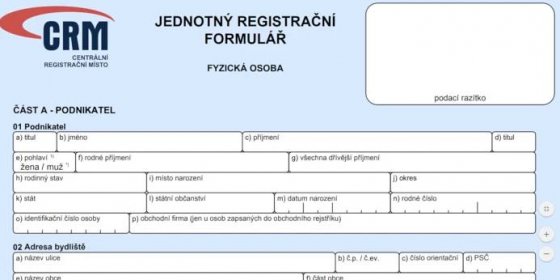 Jednotný registrační formulář JRF 2024 - Vím, jak na