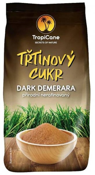 TropiCane Dark Demerara Cukr třtinový 800 g - Hnědý, Cukr, Olej, ocet, cukr, sůl, Trvanlivé