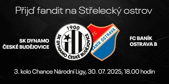 SK Dynamo České Budějovice x FC Baník Ostrava B / 30.07.2025 | TicketLIVE - Naživo je to nejlepší 