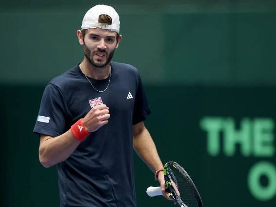 Jacob Fearnley shines on Davis Cup debut as Great Britain level Japan tie