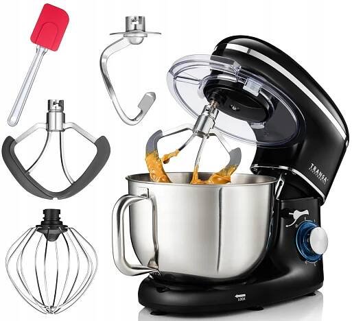 PLANETÁRNÍ KUCHYŇSKÝ ROBOT MIXÉR BlackChef MISA 6L VELKÝ VÝKON 3000W