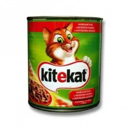 KITEKAT 800g konzerva HOVĚZÍ MASO ve ŠTÁVĚ