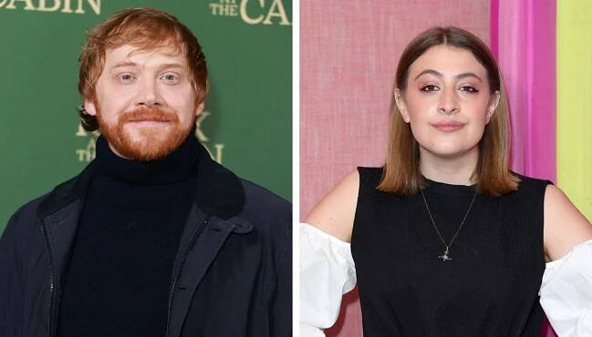 Left: Rupert Grint in 2023; Right: Georgia Groome in 2017