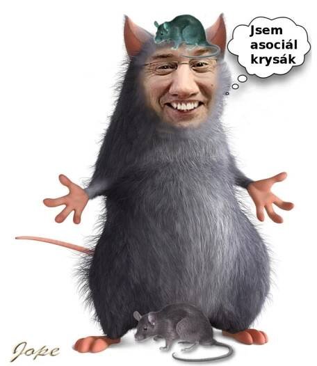 Jsem asociální krysák, zubí se ministr. Lidé se baví na účet Drábka