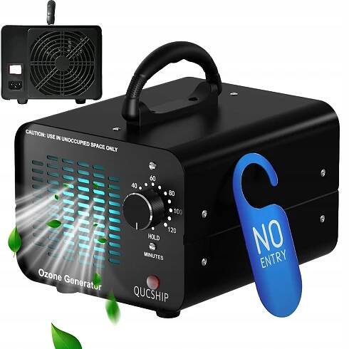 GENERÁTOR OZONU S ČASOVAČEM VENTILÁTORU PRO DŮM A AUTO 15000 MG/H 70 W