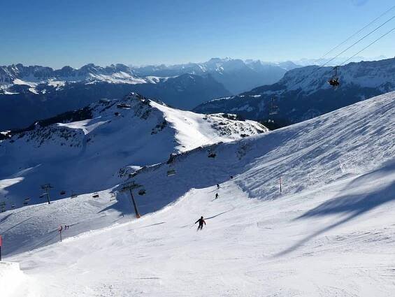 Difficult slope on the Leist
