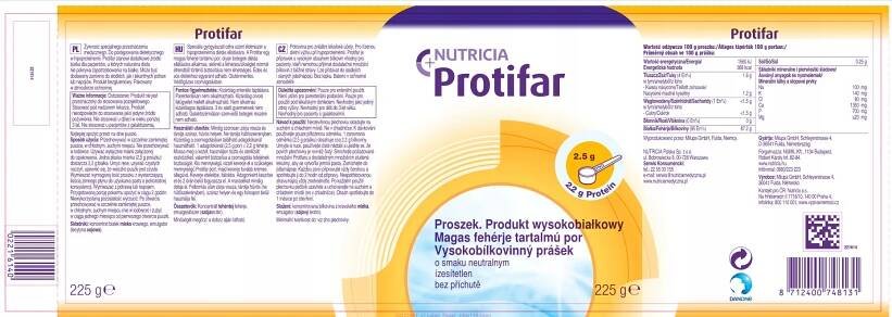 Nutricia Protifar prášek s neutrální příchutí 225 g Značka Nutridrink