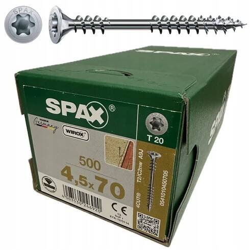 Vruty SPAX do OSB podlahových desek a stropní čalounění 4,5x70 op=500