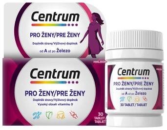 CENTRUM Multivitamín pro ženy 30 tablet (Multivitamíny) - Vícesložkové, DIA