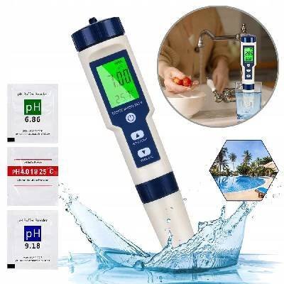 ELEKTRONICKÝ MĚŘIČ PH VODY, PH/TDS/EC/SOLI/TESTER TEPLOTY VODY