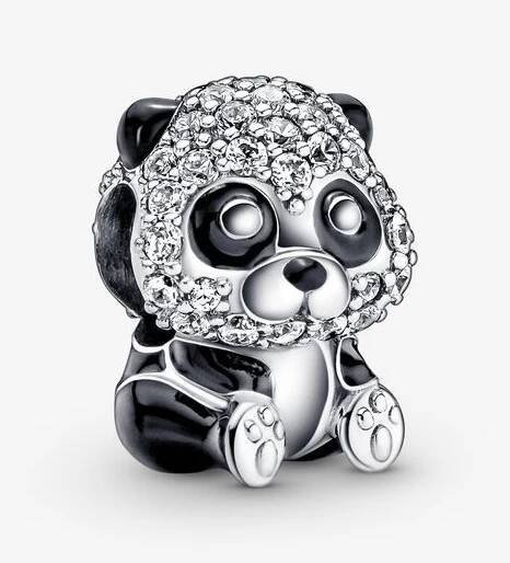 PANDORA Přívěsek Třpytivá roztomilá panda - 790771C01