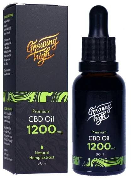 Growing High Premium Full Spectrum CBD oil 1200mg olej kapky 30ml