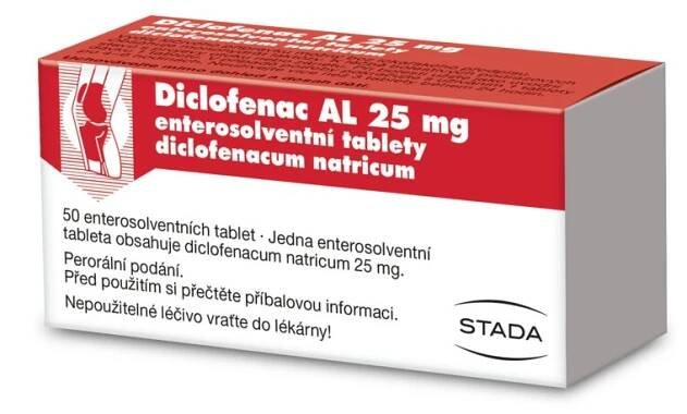Diclofenac AL 25 mg 50 tablet