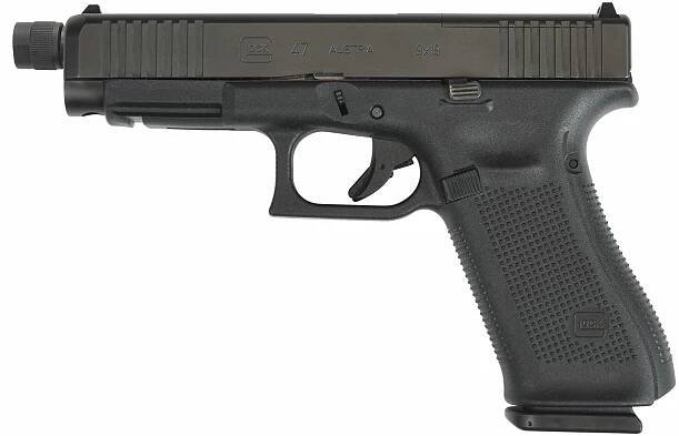 Pistole Glock 47 MOS, 9 mm Luger, Gen5, Černá