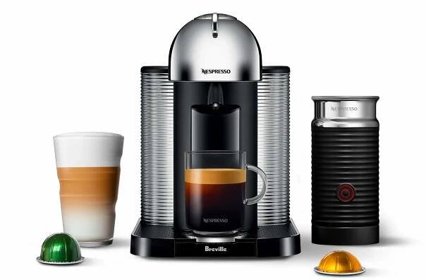 best espresso machine Breville BNV250CRO1BUC1 Vertuo Coffee and Espresso Machine