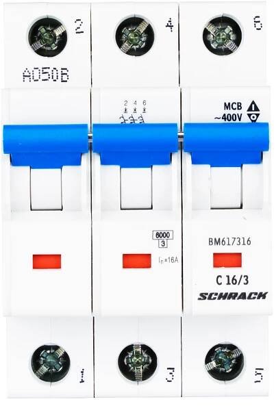Instalační jistič 6 kA, C 16A, 3P - Online Shop: Schrack Technik spol. s r.o.