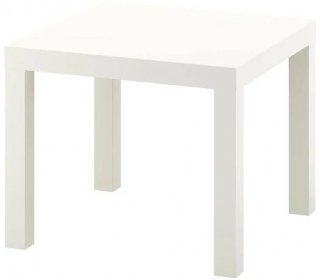 LACK Odkládací stolek - bílá 55x55 cm