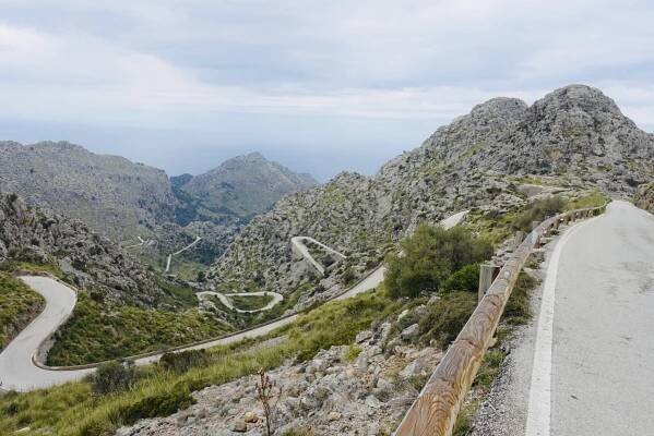 stúpanie zo Sa Calobra na Colls dels Reis