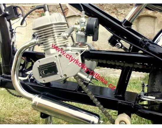 Moto kolo - motorové kolo Chopper 80cc black