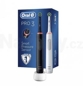 Oral-B PRO 3 3900 Cross Action DUO elektrický zubní kartáček 2 ks