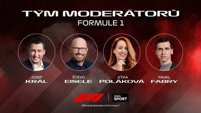 Tým moderátorů českých přenosů formule 1
