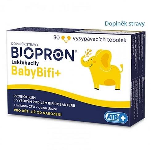 BIOPRON Laktobacily baby BiFi+ 30 tobolek - od 227 Kč na KeZdraví.cz